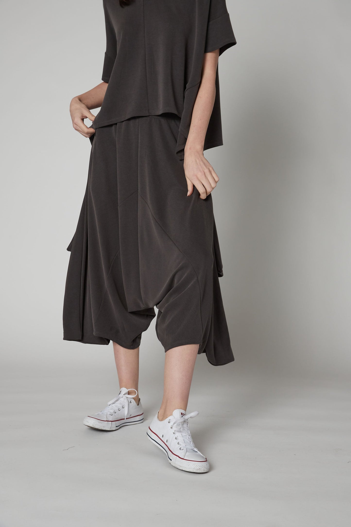 Washed Modal Almost Skirt Pants