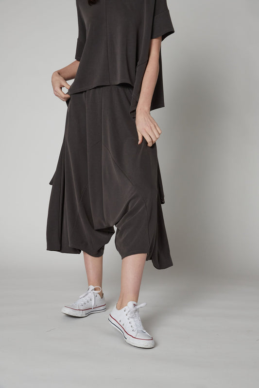 Washed Modal Almost Skirt Pants
