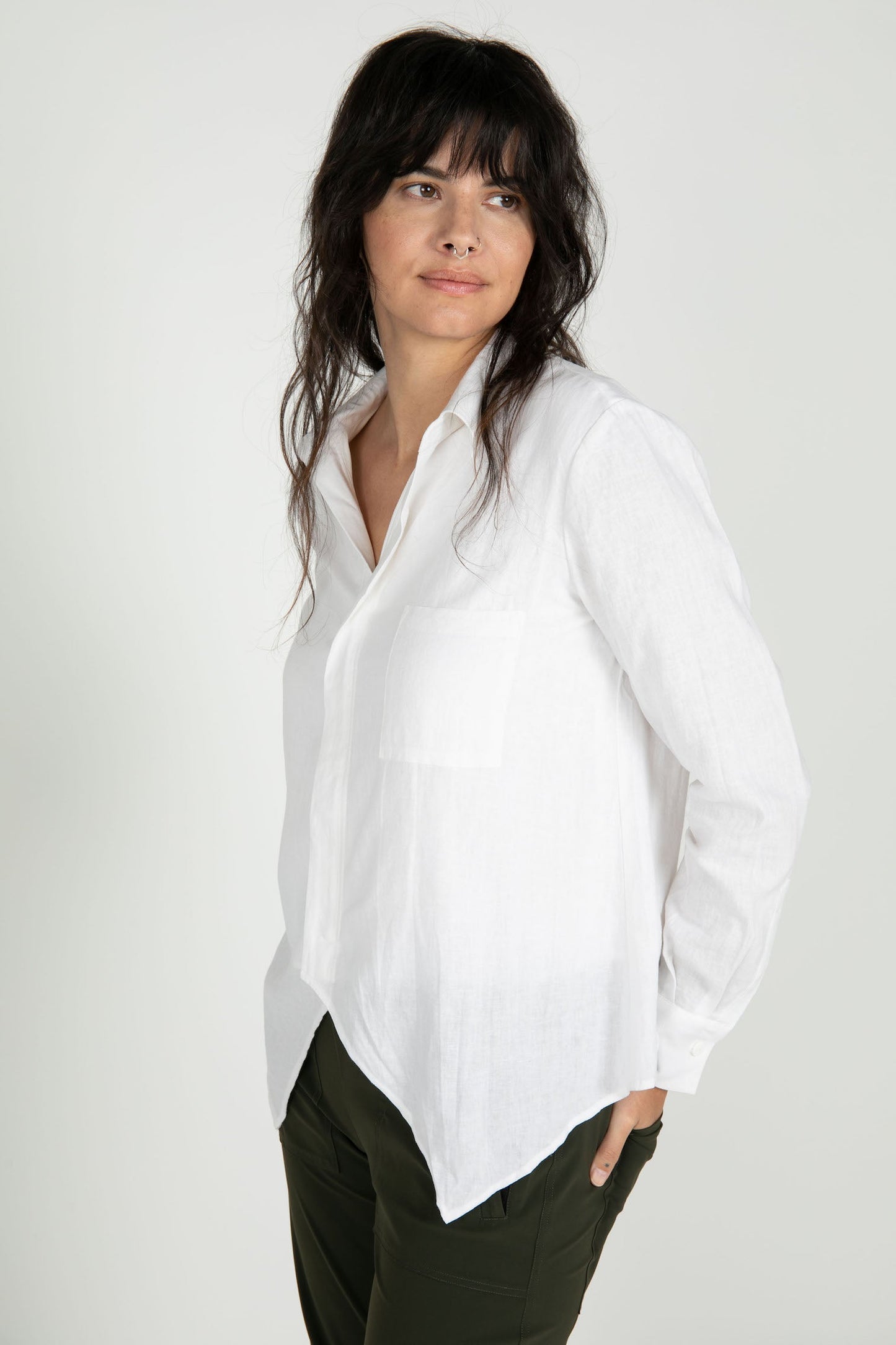 Dale Linen Long Sleeve Top