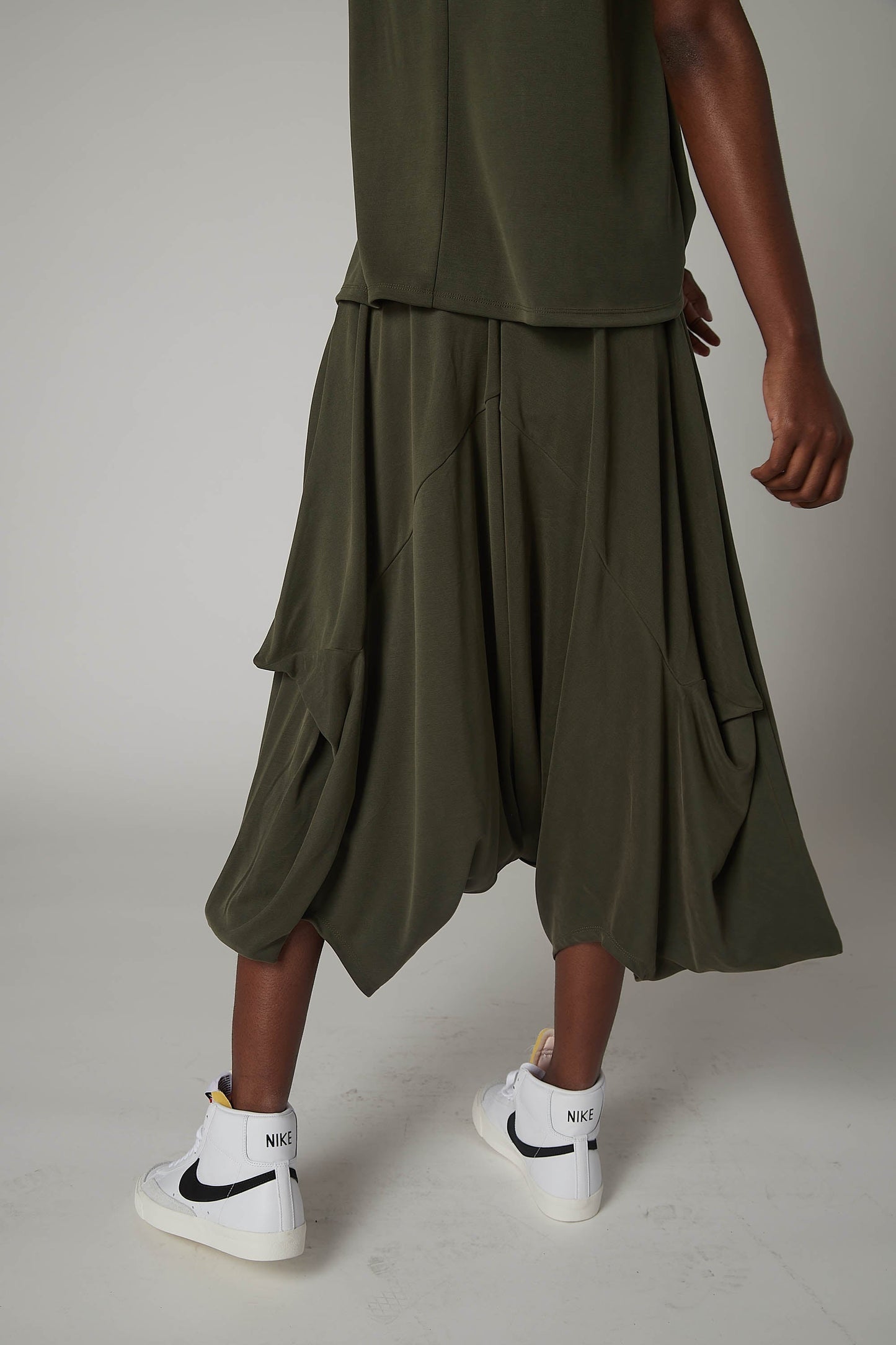 Washed Modal Almost Skirt Pants