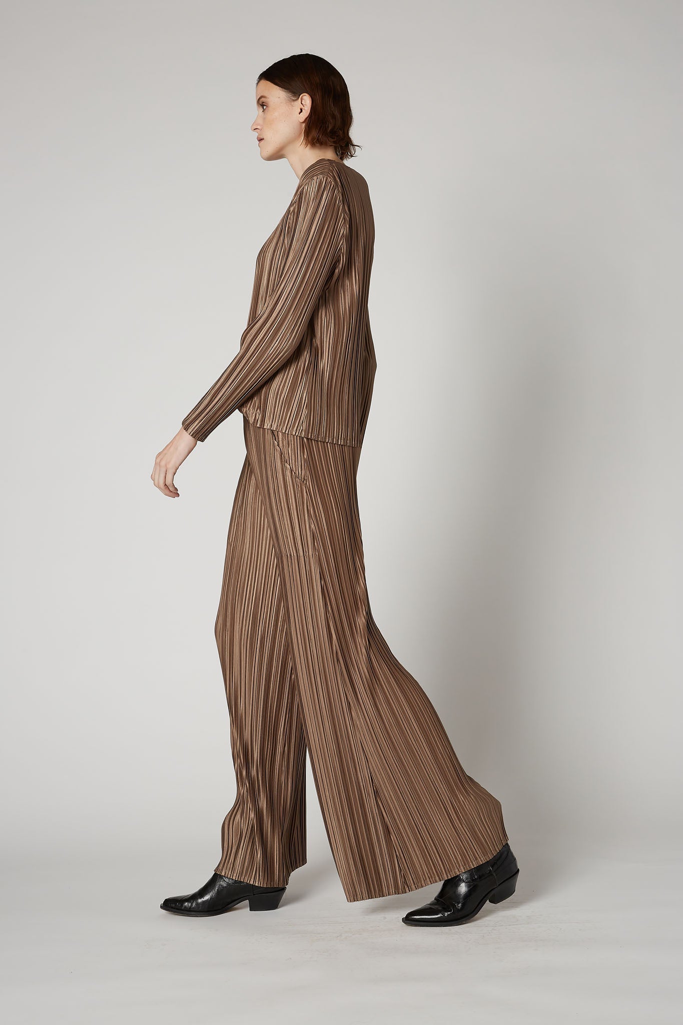 Like Pajamas Dressy Pleated Top