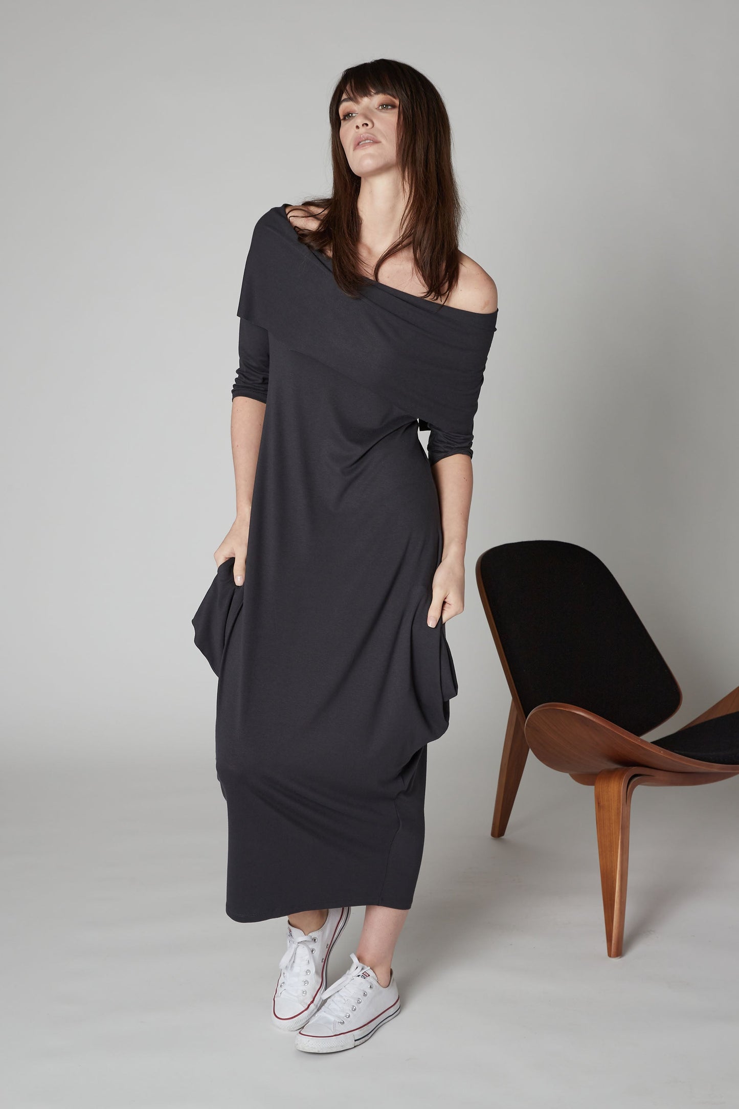 Iconic Off The Shoulder Bamboo Dress