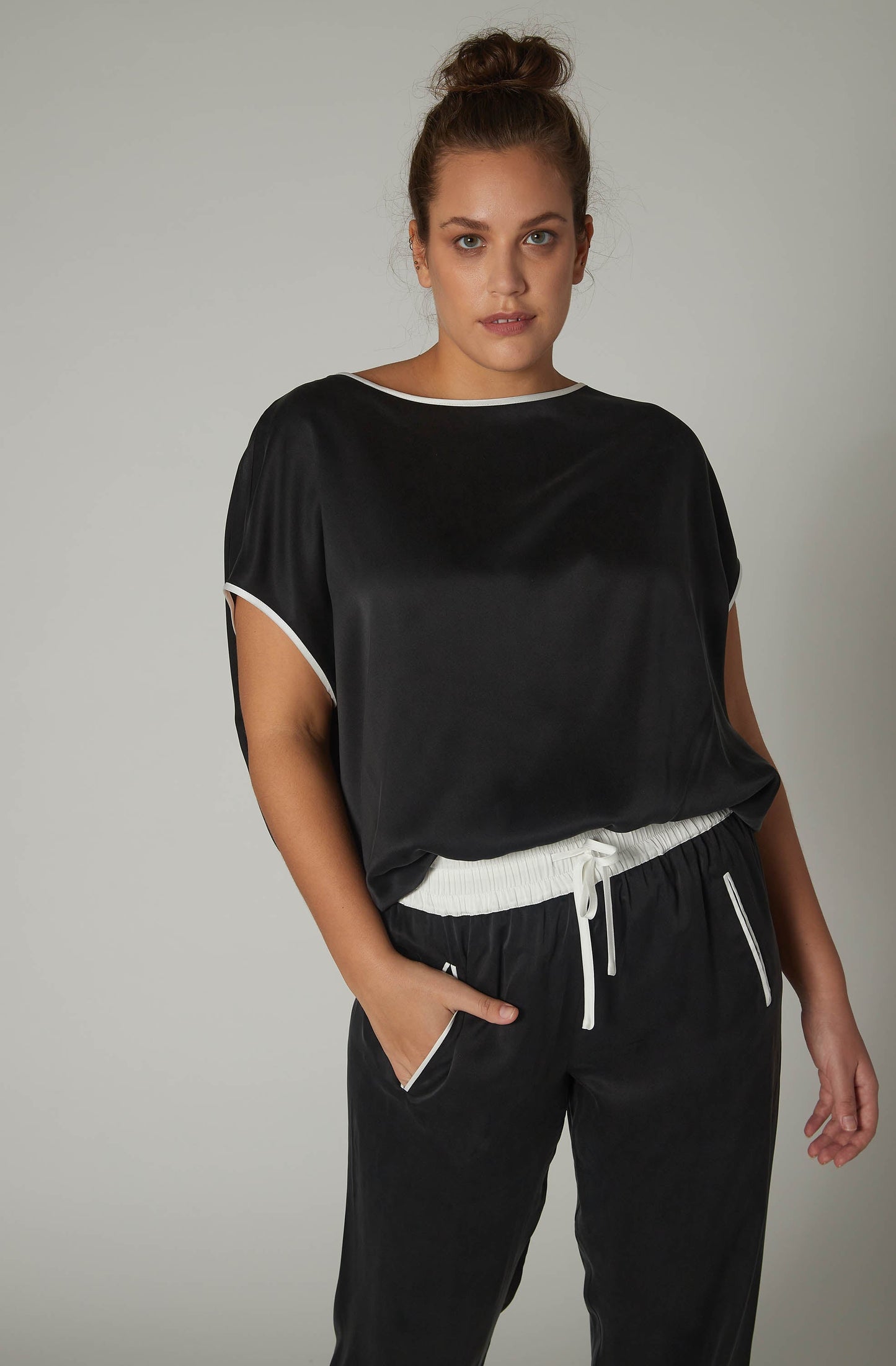 Almost a Tee Silk Blouse
