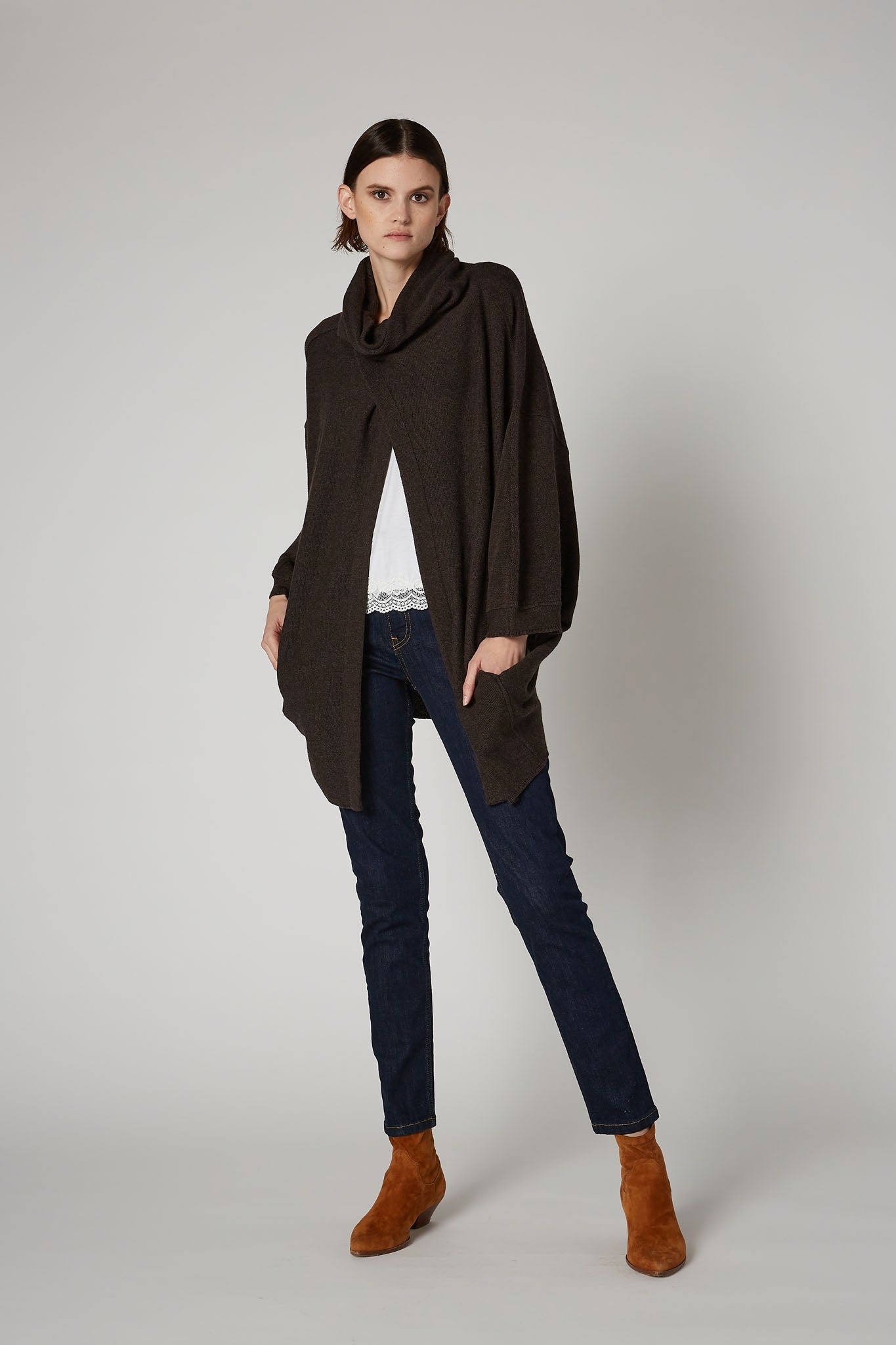 Wrapped Up Cocoon Knit Cardigan