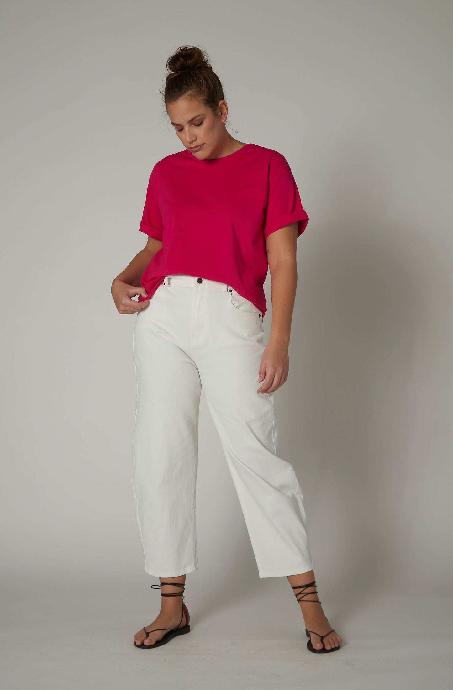 The Barrel Leg Denim Pants