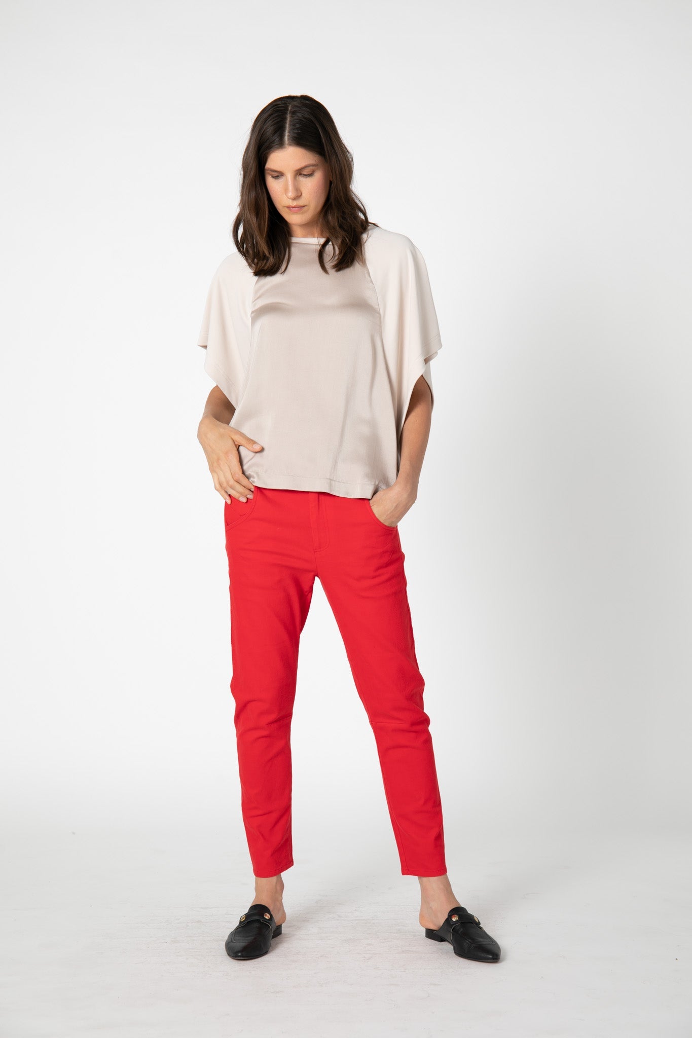Oversized Dolman Combo Top