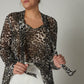The High Low Leopard Chiffon Blouse