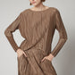 Like Pajamas Dressy Pleated Top