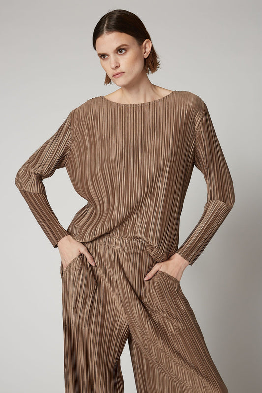 Like Pajamas Dressy Pleated Top