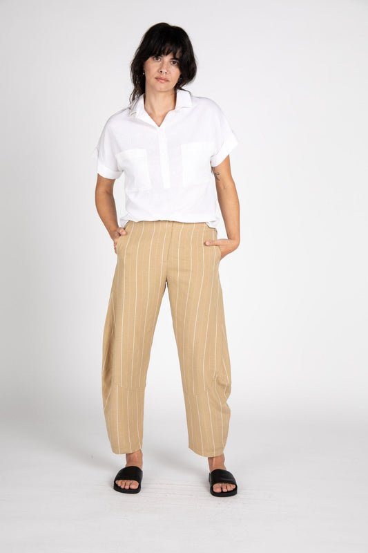 Everett Linen Short Sleeve Top