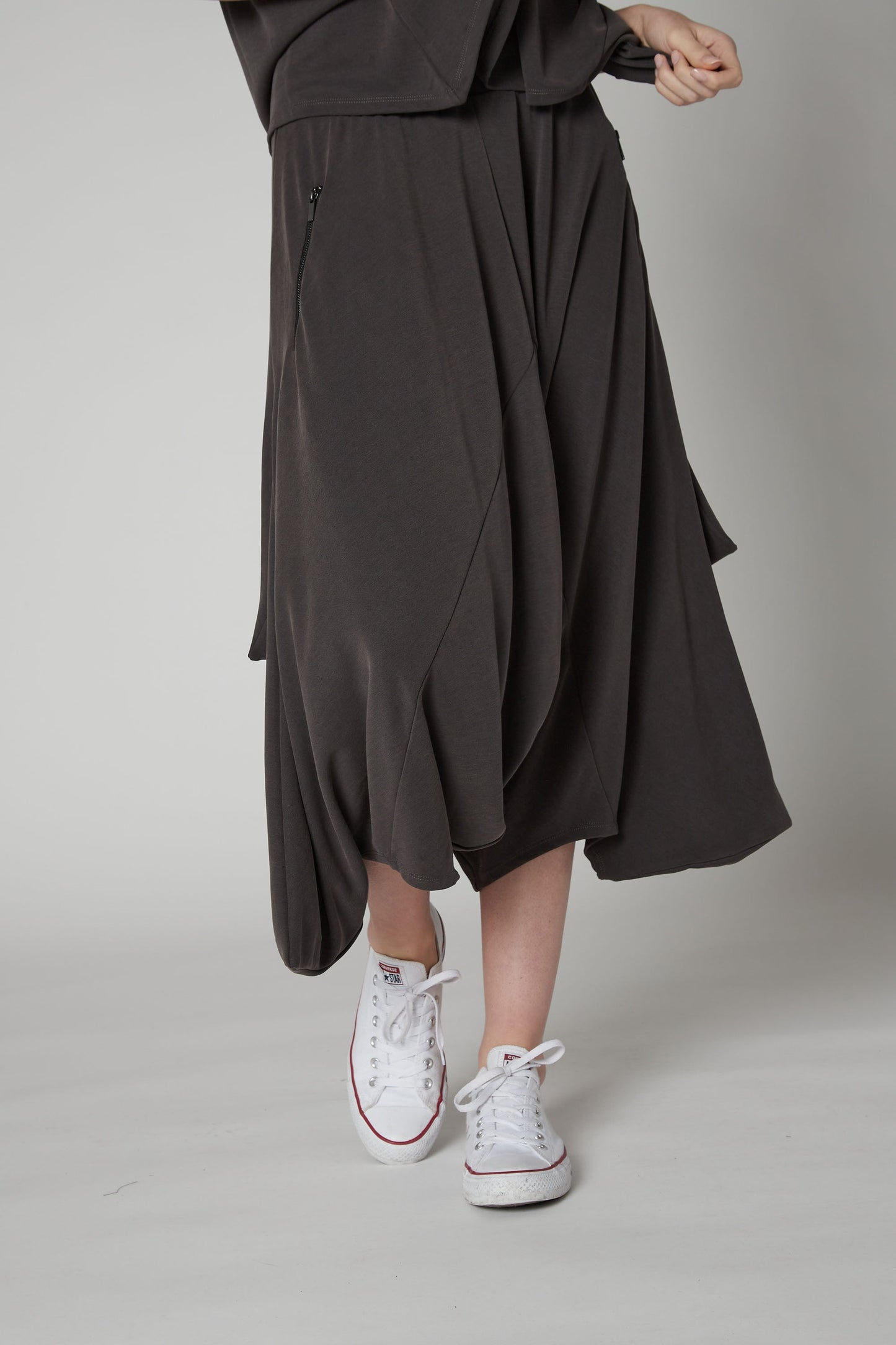 Washed Modal Almost Skirt Pants