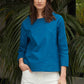 Easy Boatneck Poplin Blouse