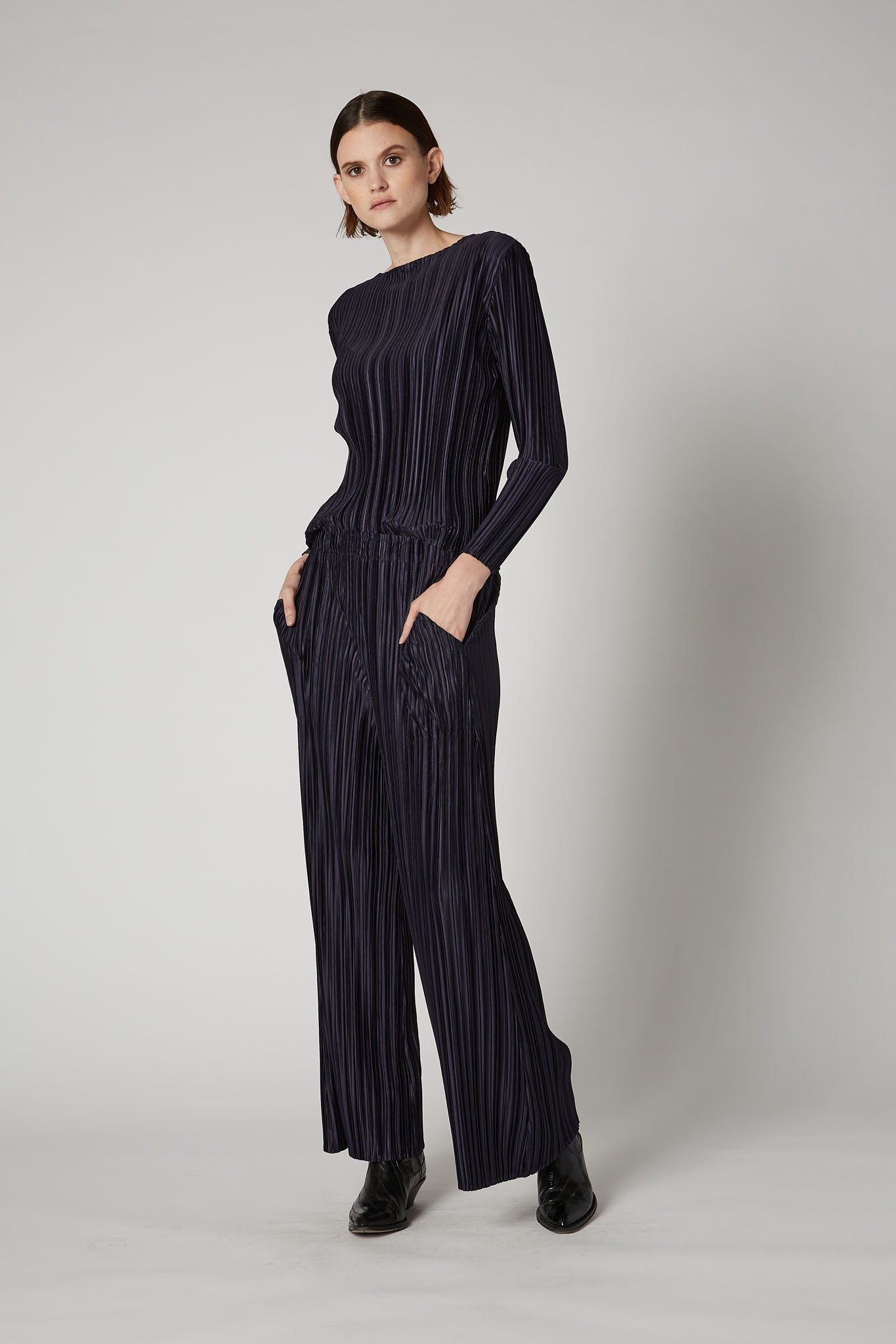 Like Pajamas Dressy Pleated Top