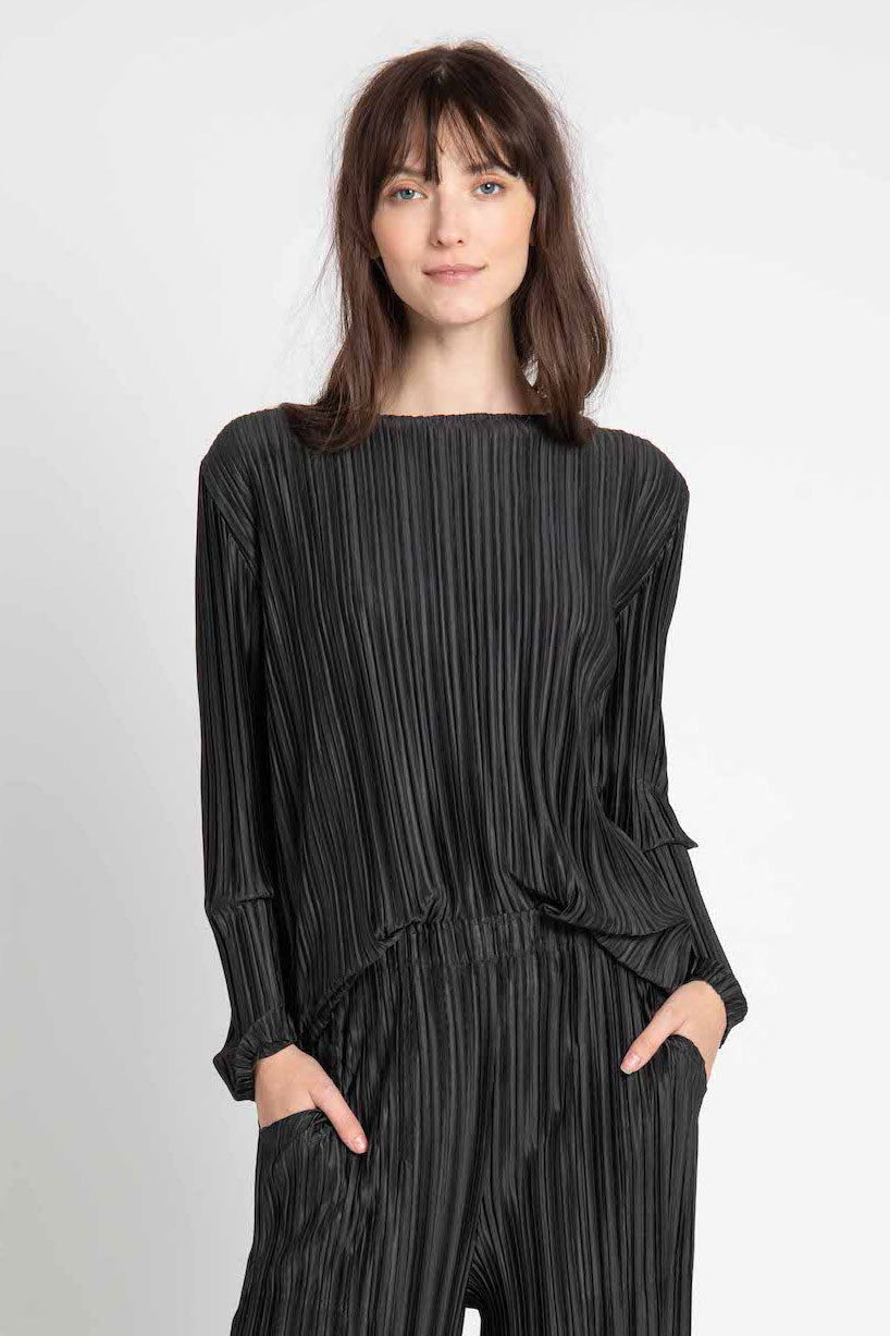 Like Pajamas Dressy Pleated Top
