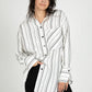 Marseille Striped Button Down tunic