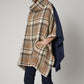 Touch of Neon Plaid Poncho