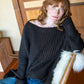 Oversized Mixed Knit Sweater