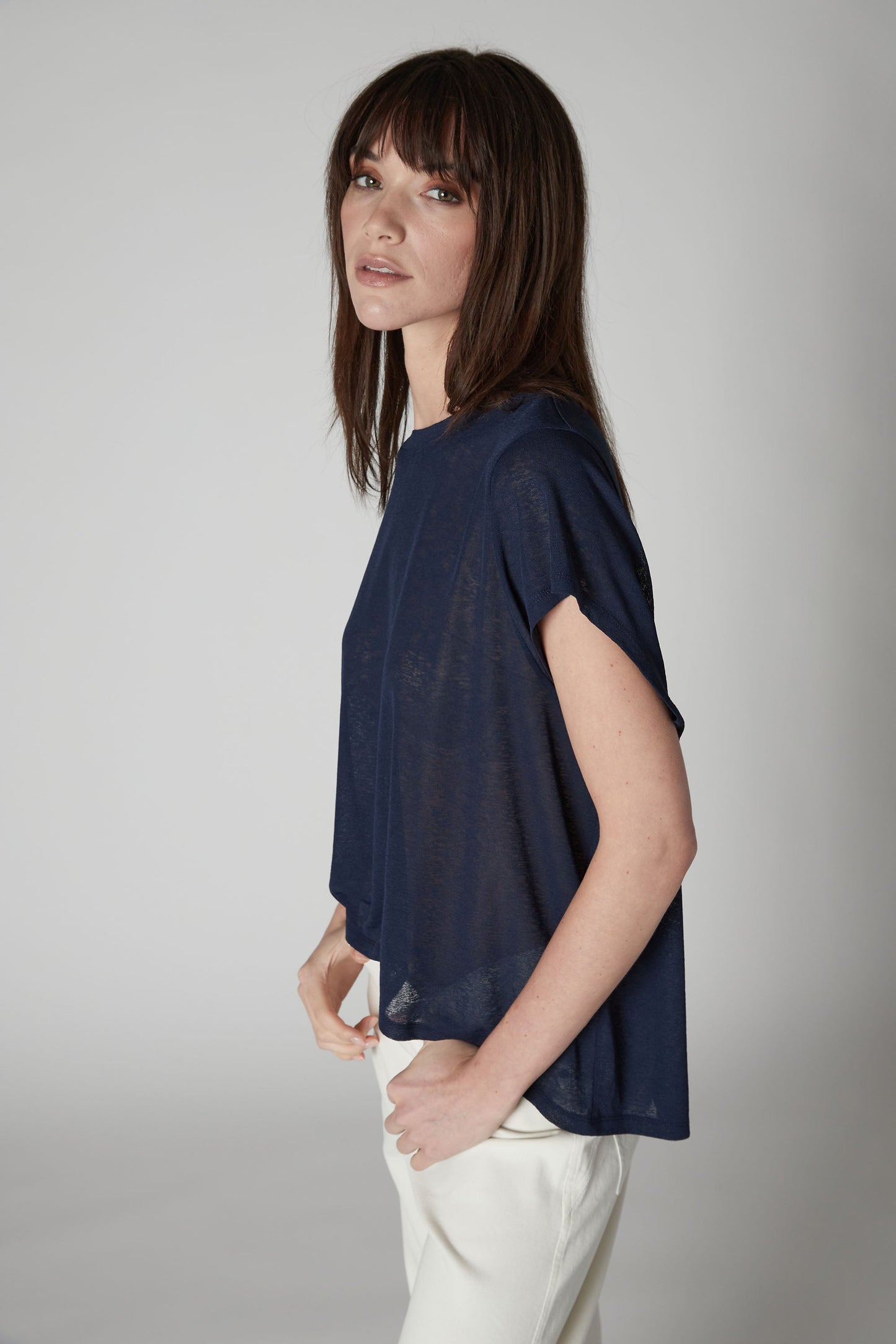 Sheer Knit Oversize Tee