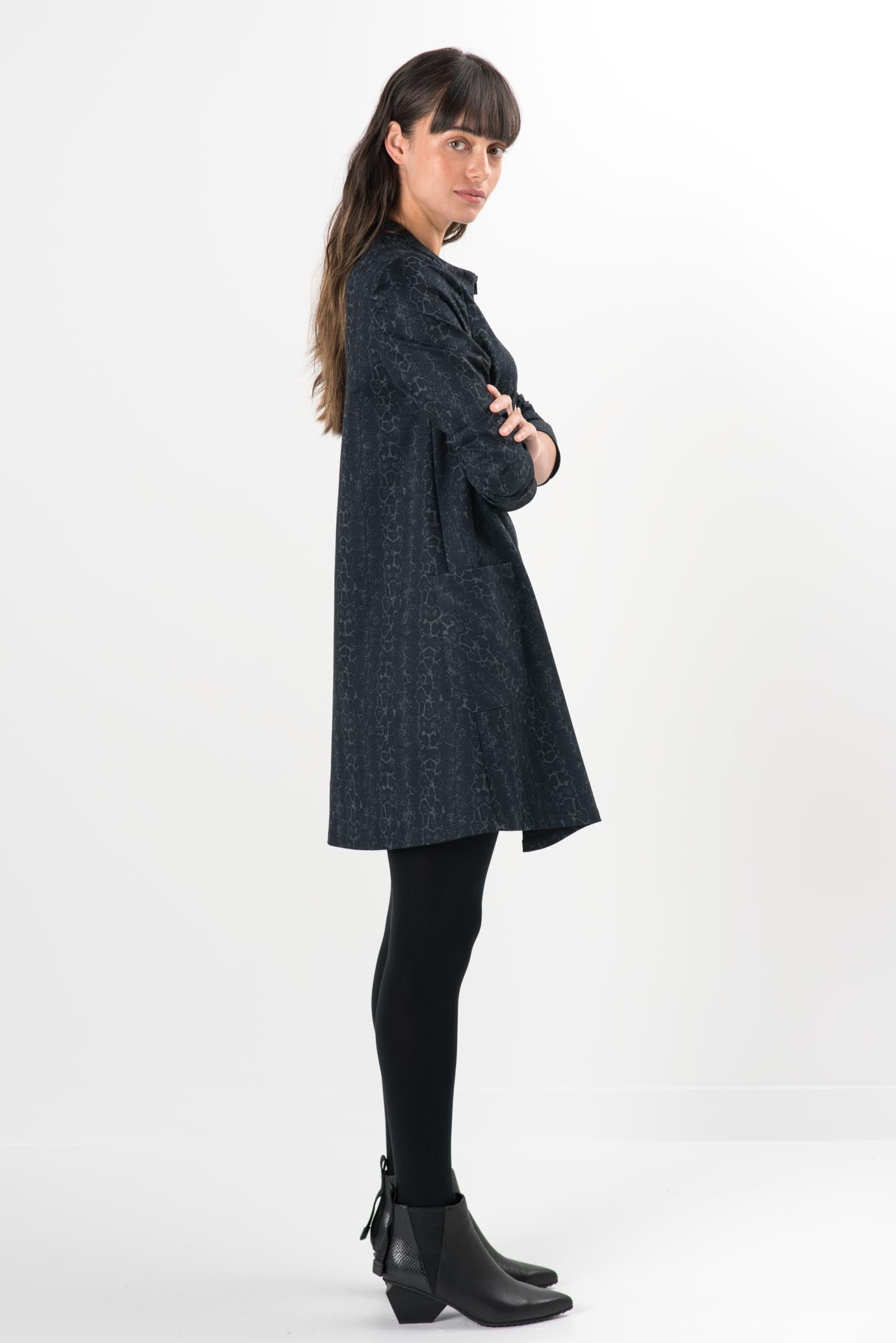Ruth Snake Long Sleeve Dress