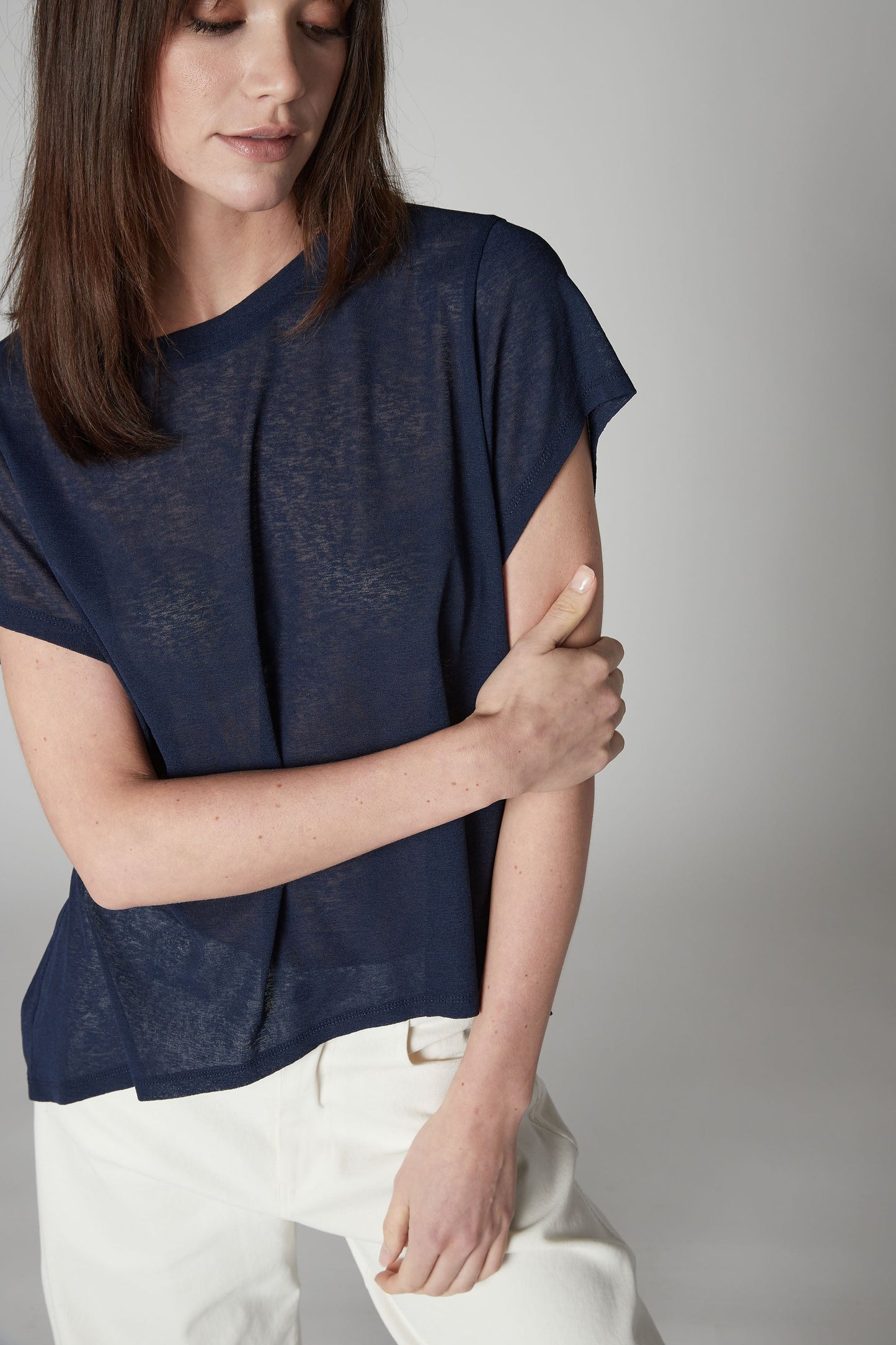Sheer Knit Oversize Tee
