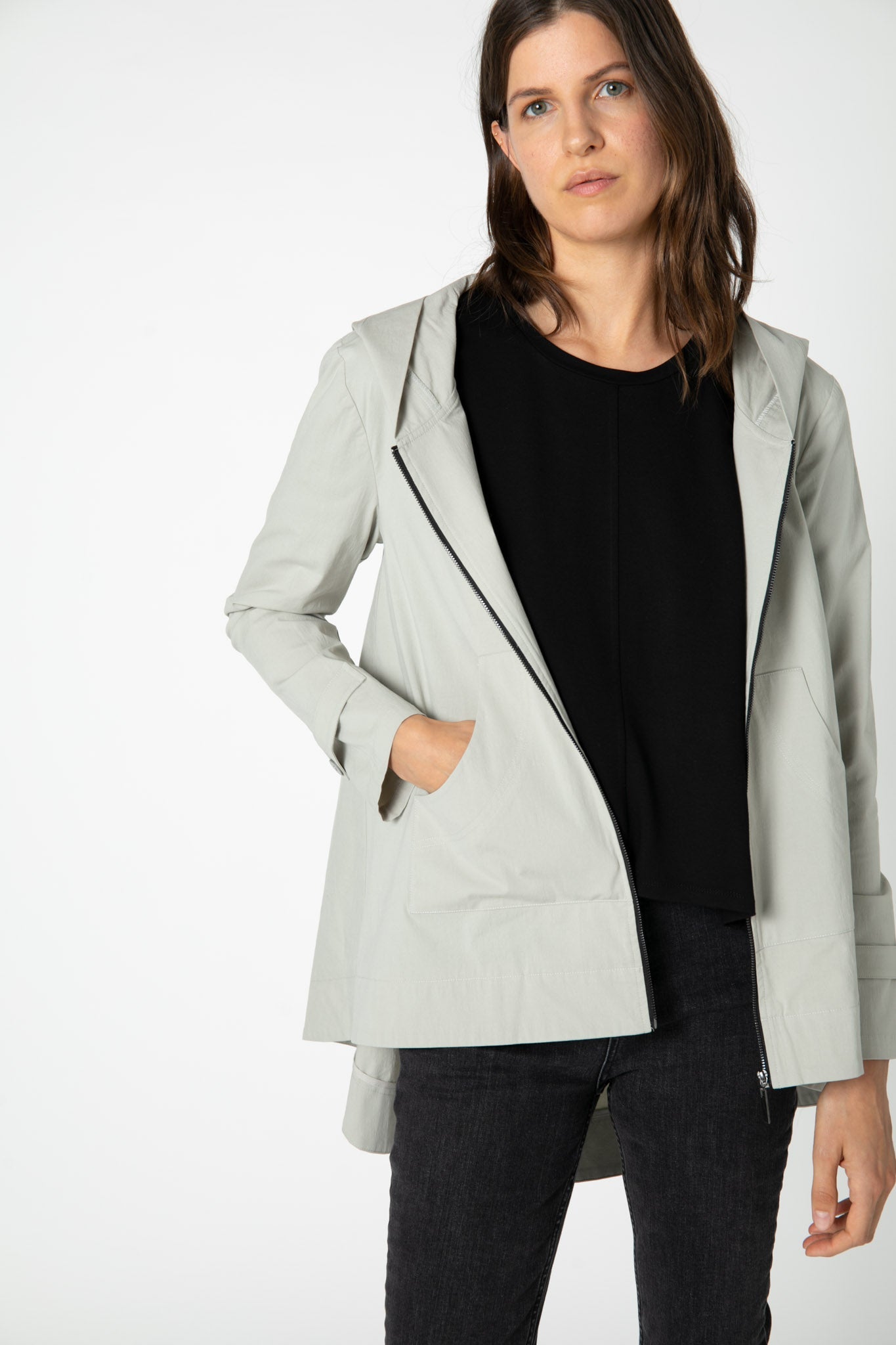 At Ease Poplin Swing Jacket