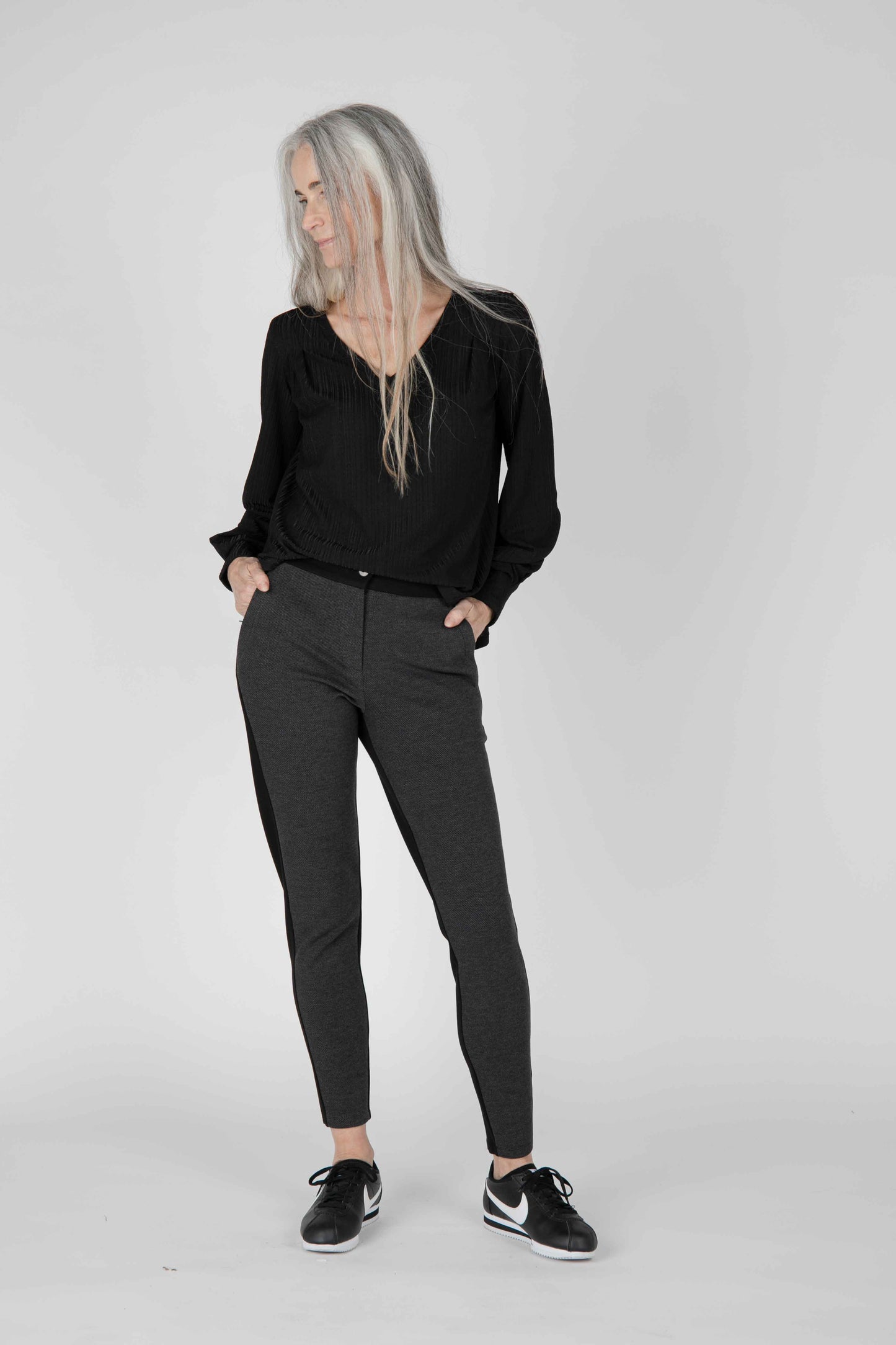 Prague Combo Fitted Pants