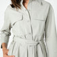 At Ease Poplin Shirt Dress