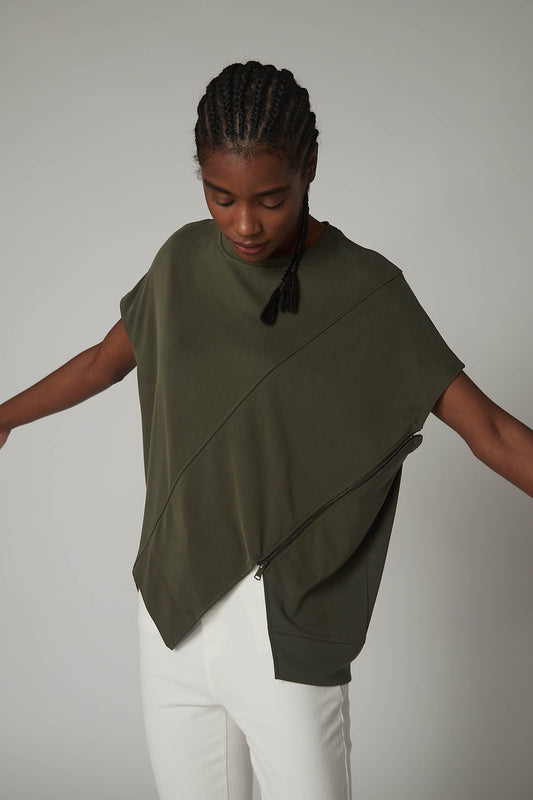 On the Edge Relaxed Zip Top