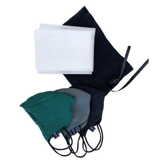 3 Pack Silk Face Masks