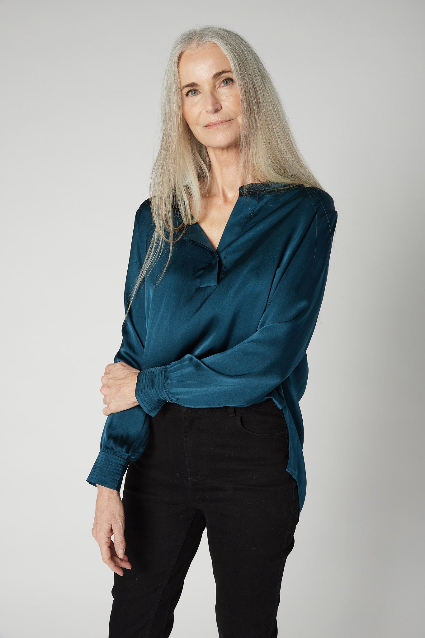 Not Too Loose Silk Blouse