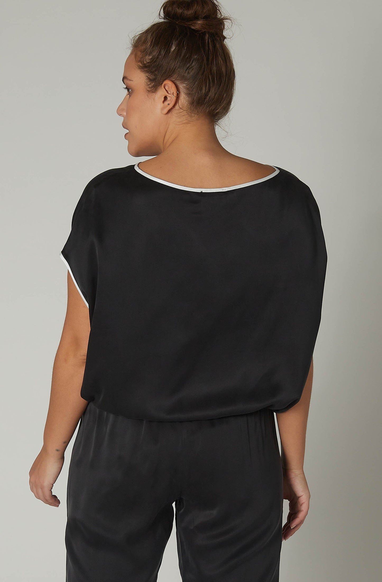 Almost a Tee Silk Blouse