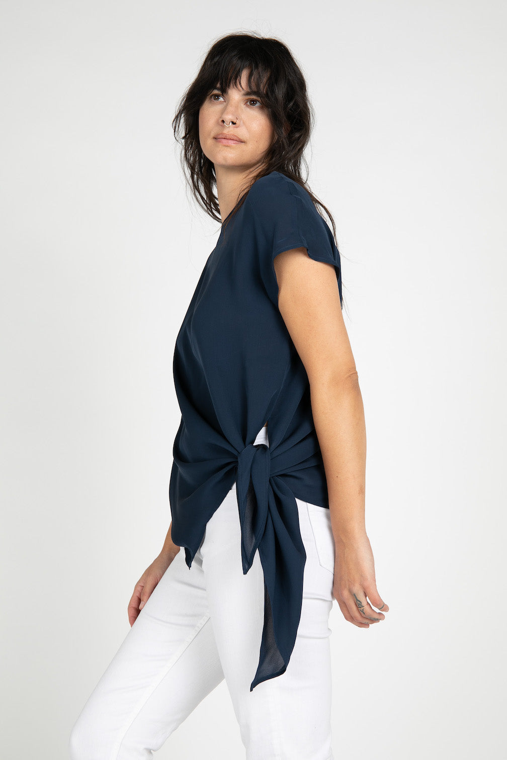 Voss Silk Tie Blouse