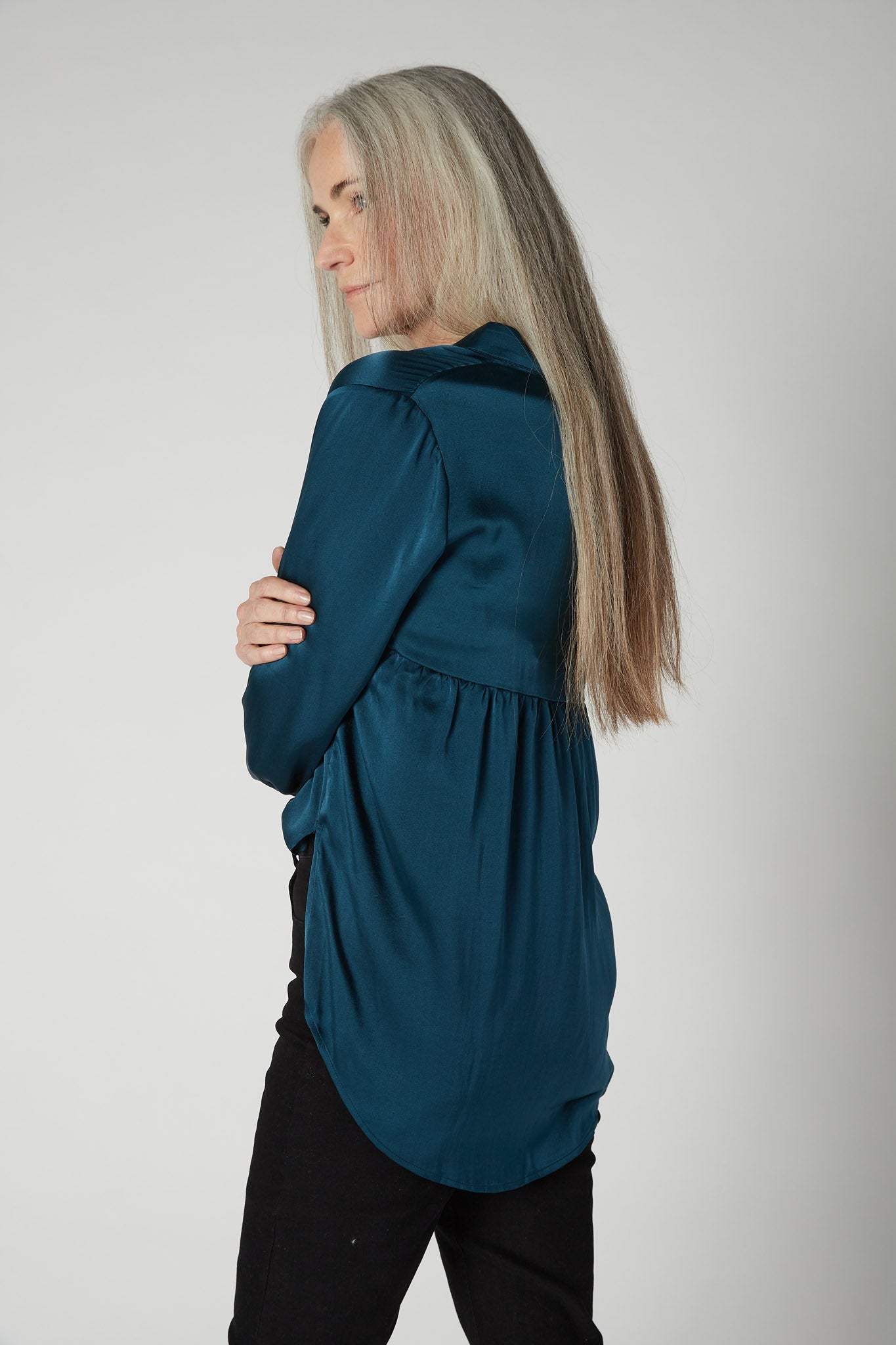 Not Too Loose Silk Blouse
