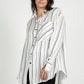 Marseille Striped Button Down tunic