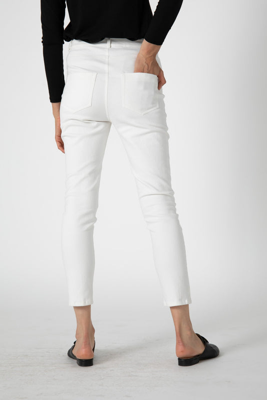 Vintage White Fitted Lilly Jeans