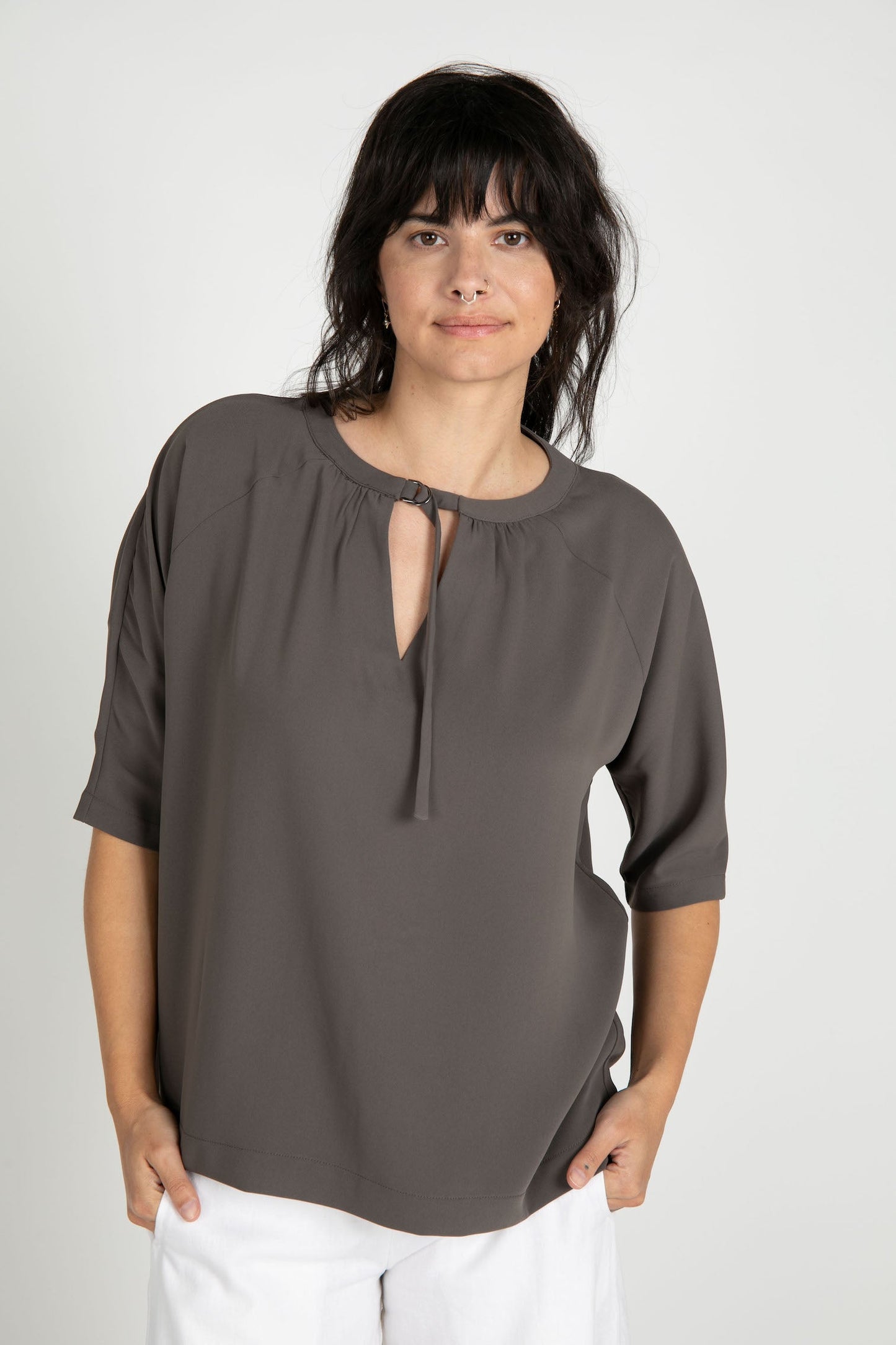 Dark Sage Alani 3/4 Sleeve Top