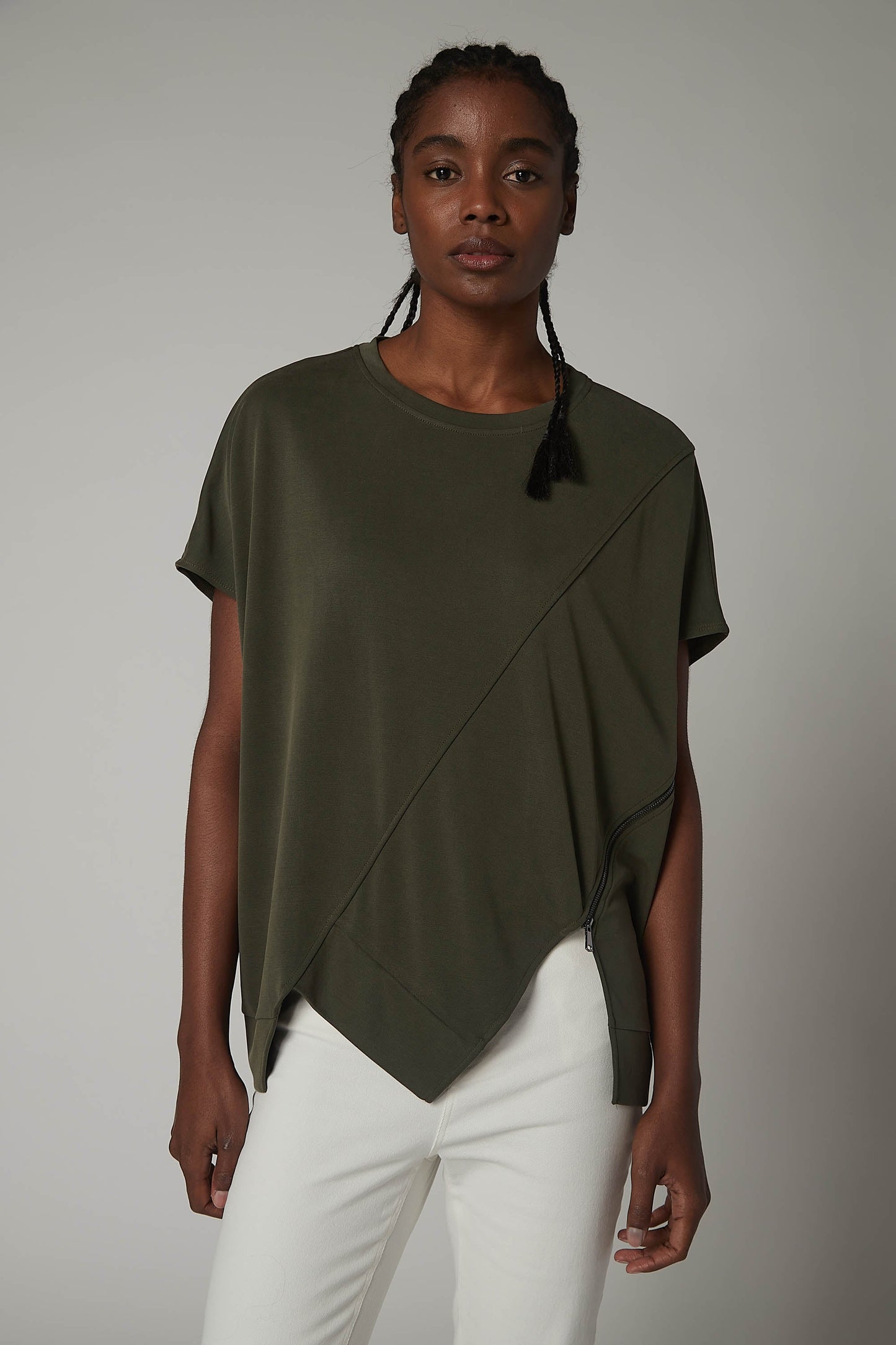 On the Edge Relaxed Zip Top
