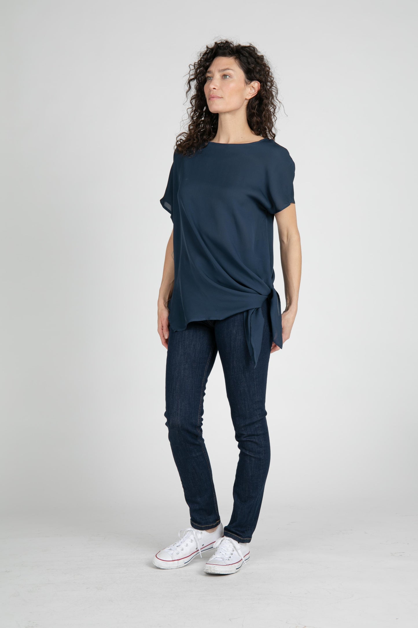 Voss Silk Tie Blouse