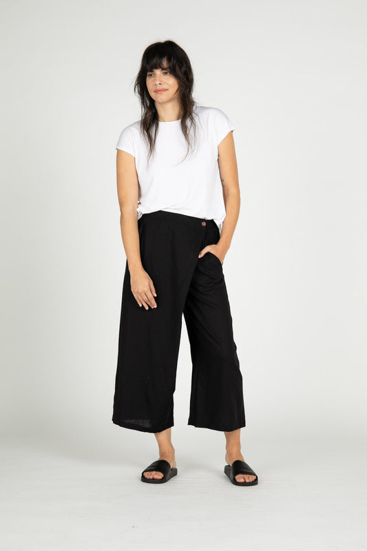 Jericho Linen Wide Leg Pants