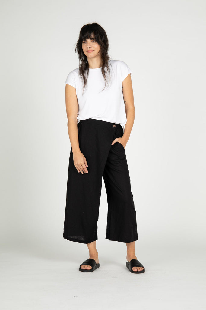 Jericho Linen Wide Leg Pants