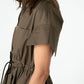 Not Too Feminine Poplin Zip Up Dress