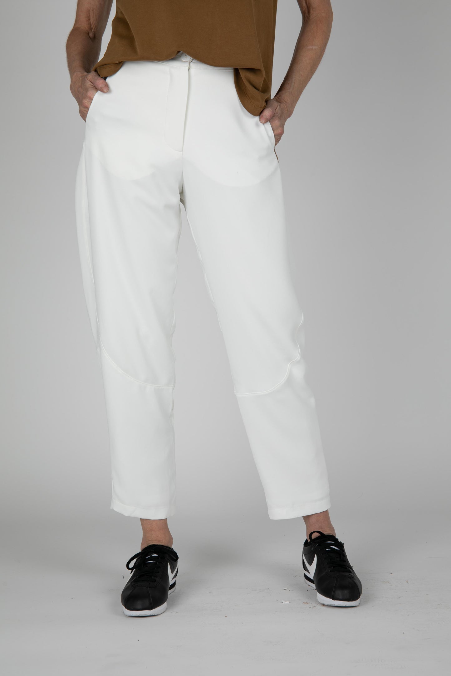 White Quartz Wide Leg Pants