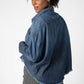 Not Too Cropped Light Denim Top