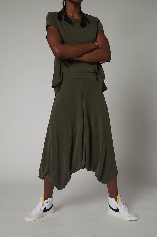 Washed Modal Almost Skirt Pants