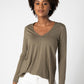 Bamboo V Neck Top
