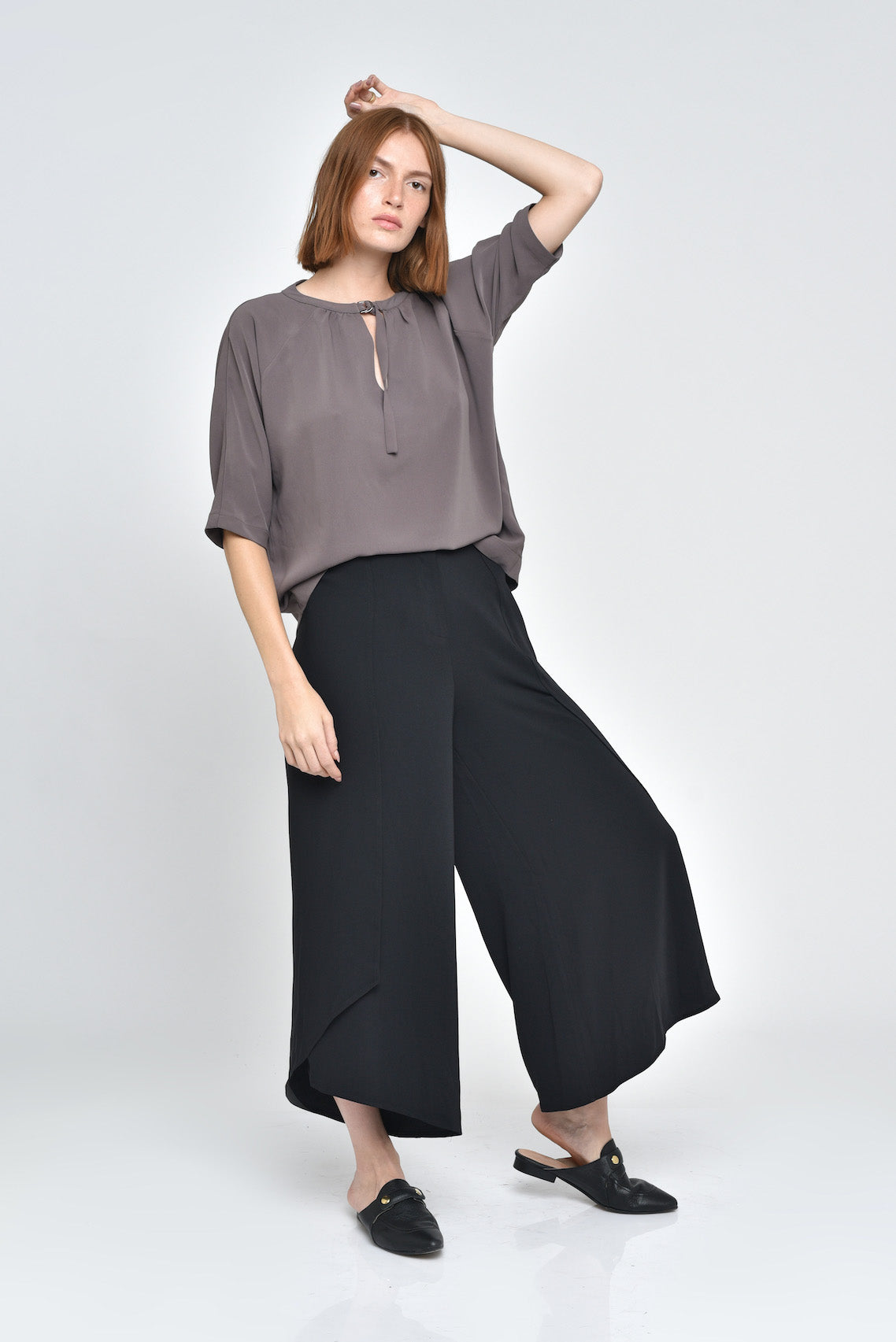 Dark Sage Alani 3/4 Sleeve Top