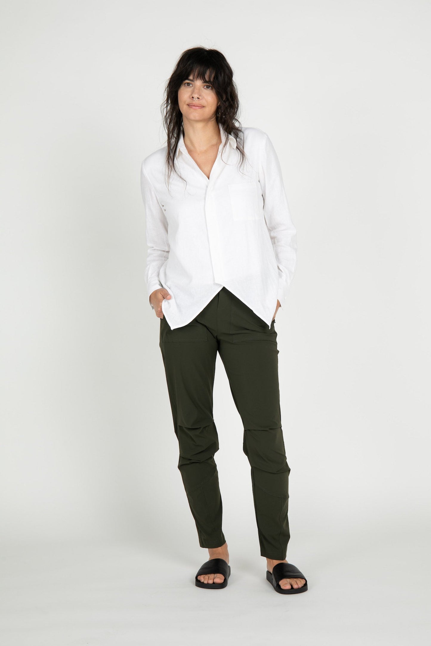 Dale Linen Long Sleeve Top