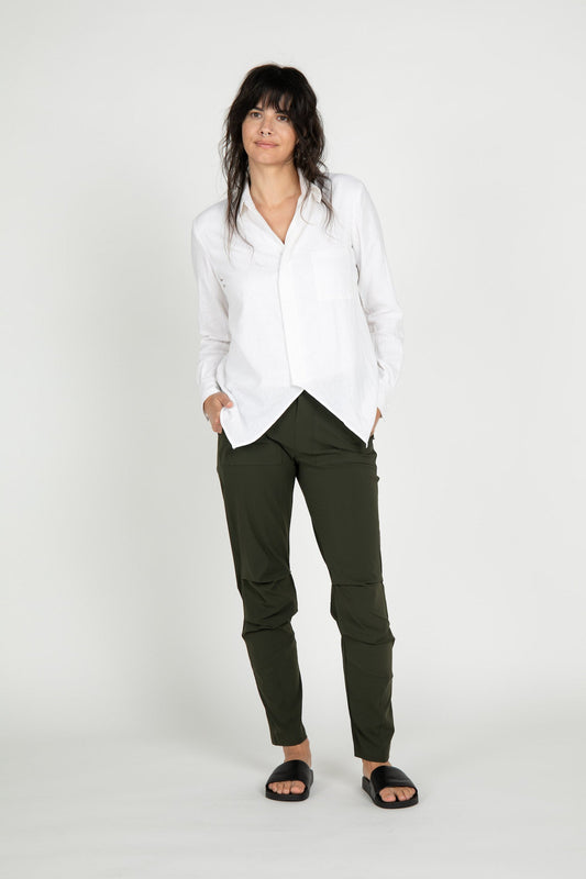 Dale Linen Long Sleeve Top