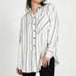Marseille Striped Button Down tunic