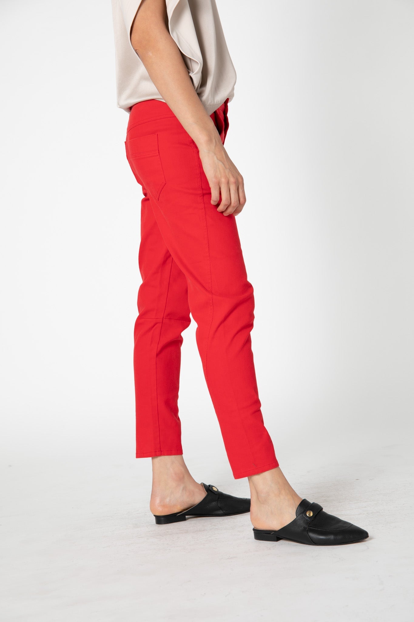 On The Edge Washed Red Pants